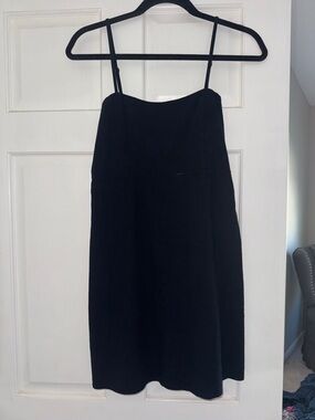 Brandy Melville Black Mini Spaghetti Strap Dress